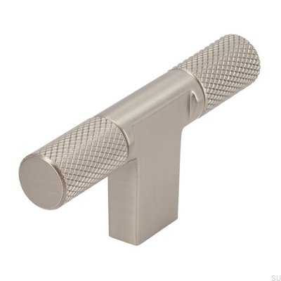 Möbelknopp T-Bar 2509 Silver Borstad
