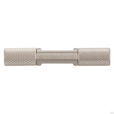 Möbelknopp T-Bar 2509 Silver Borstad