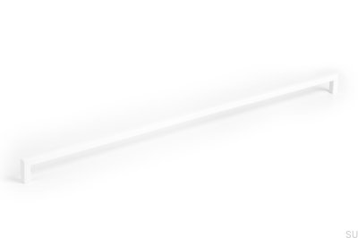 Avlångt möbelhandtag U 0056 492 Metall Vit Mat