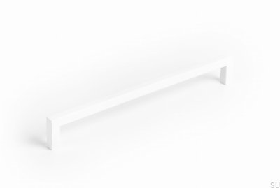 Avlångt möbelhandtag U 0056 192 Metall Vit Mat