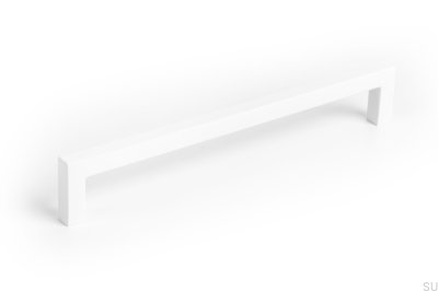 Avlångt möbelhandtag U 0056 160 Metall Vit Mat