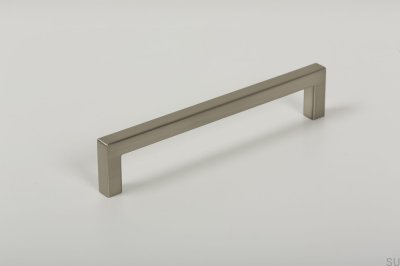 Avlångt möbelhandtag U 0056 192 Borstad nickel