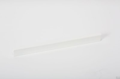 Avlångt möbelhandtag Vinkel 200 Aluminium Vit Mat
