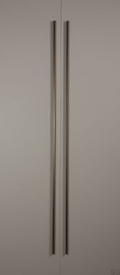 Angle 900 möbelhandtag, borstad silver
