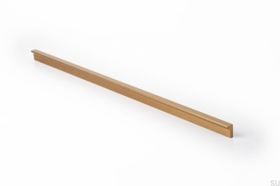 Avlångt möbelhandtag Vinkel 600 Brushed Gold