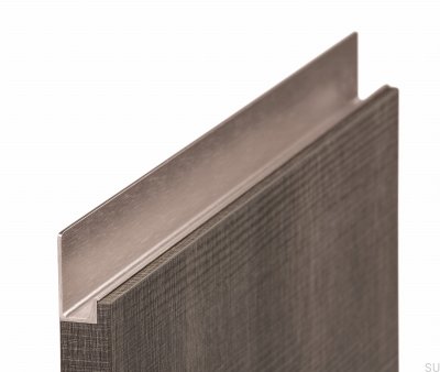 Möbelkanthandtag Jey 147 Aluminium Silver