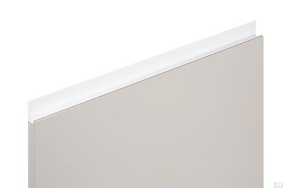Möbelkanthandtag Jey 497 Aluminium Vit Mat