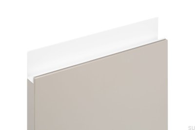 Möbelkanthandtag Jey 147 Aluminium Vit Mat