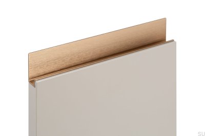 Jey 147 kant möbelhandtag Aluminium Gold Cava