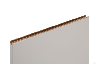Jey2 397 kant möbelhandtag Aluminium Guld Cava