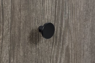 Como möbelknopp Metall Svart matt