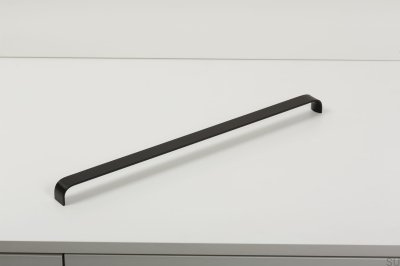 Avlångt möbelhandtag Sense 480 Aluminium Svart
