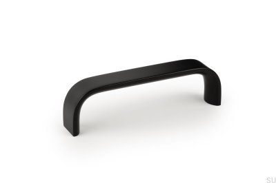 Sense Mini 96 slitsad möbelhandtag Aluminium Svart