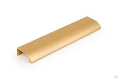 Ona 128 Edge Möbelhandtag Borstad Guld Anodiserad