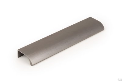 Ona 128 Edge Möbelhandtag Grå Borstad Anodiserad