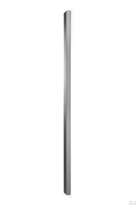 Vann 1200 kant möbelhandtag, Silver Borstad aluminium