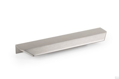 Vann 200 kant möbelhandtag, Silver Borstad aluminium