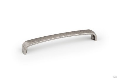 Avlångt möbelhandtag Orion 128 Antik silver