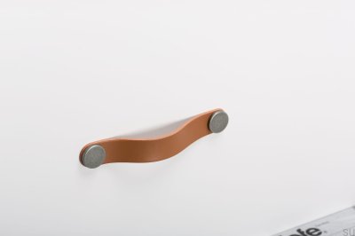 Möbelhandtag Flexa 128 Läder Beige med plåt