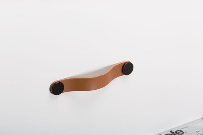Möbelhandtag Flexa 128 Läder Beige med Svart