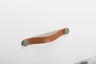 Möbelhandtag Flexa 160 Läder Beige med plåt