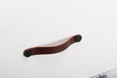 Möbelhandtag Flexa 160 Läder Brun med Svart