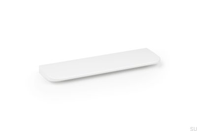 Peak 64 avlångt möbelhandtag, aluminium, vit