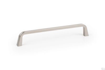 Avlångt möbelhandtag Este 160 Borstad Nickel