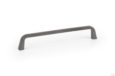 Avlångt möbelhandtag Este 160 Metallgrå