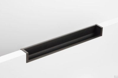 Infällt möbelhandtag Hexxa 200 Aluminium Metallic Grå