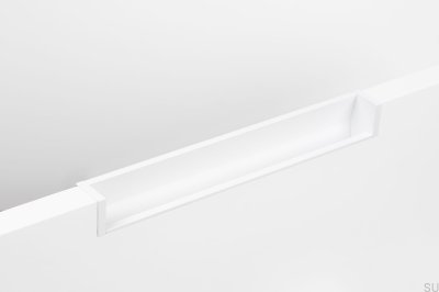 Hexxa 350 Infällt möbelhandtag Aluminium Vit Mat