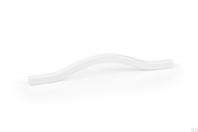 Längsgående möbelhandtag Brave 128 Aluminium Vit