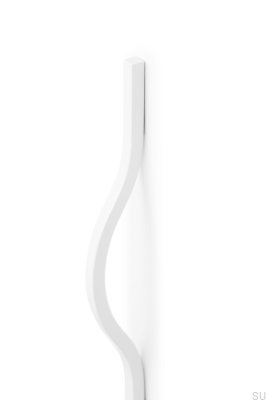 Möbelhandtag på längden Brave 992 Aluminium Vit (asymmetrisk)