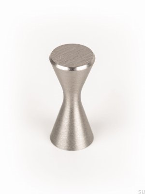 Diabolo Silver Borstad Möbelknopp