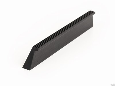 Skena 160 möbelhandtag, aluminium, svart, borstad