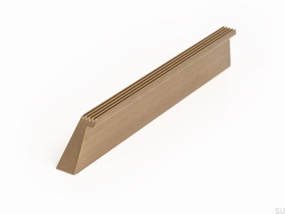 Skena 160 längsgående möbelhandtag, aluminium, guld, borstad, cava