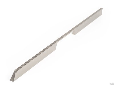 Avlångt möbelhandtag Skena 576 Aluminium Silver Borstad