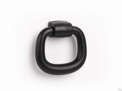 Möbelknopp Hänge Metall Svart Mat