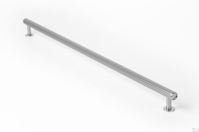 Rille 480 Silver Aluminium avlångt möbelhandtag