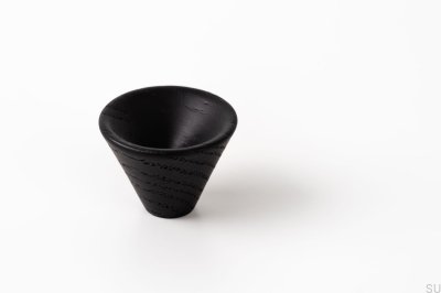 Möbelknopp Conic 29 Trä Svartlackerad