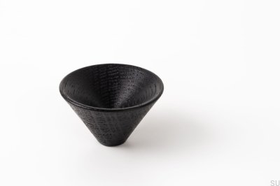 Möbelknopp Conic 43 Trä Svartlackerad