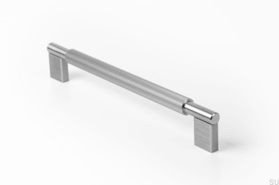 Arpa 192 avlångt möbelhandtag, Aluminium, Silver, Borstad