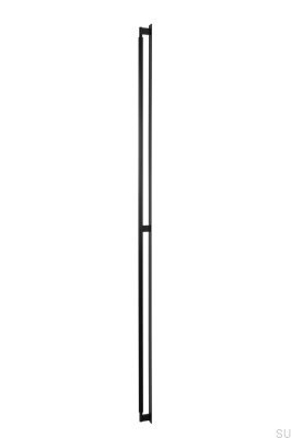 Möbelhandtag på längden med Arpa Plate 1178, Aluminium, Svart, Borstad