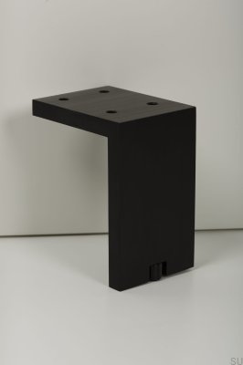 Fonda 100 Aluminium Svart Borstad möbelben