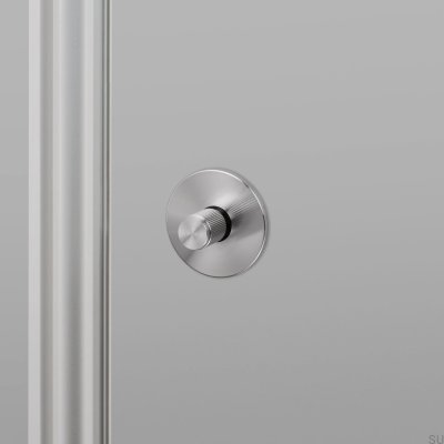 Linjärt stål silver knopplås