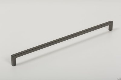 Avlångt möbelhandtag U 0056 320 Metallgrå Borstad