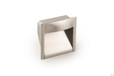 Infällt möbelhandtag Wave 32 Borstad Nickel