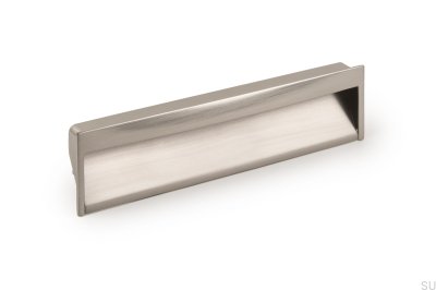 Infällt möbelhandtag Wave 160 Borstad Nickel