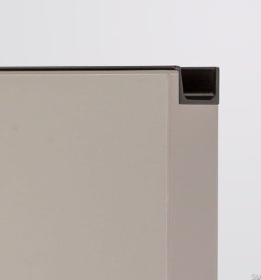 Kant möbelhandtag Jey2 3000 Aluminium Svart Matt