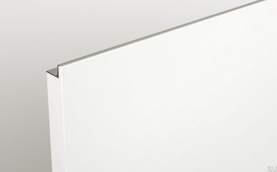 Grada 447 Aluminium Silver Möbelhandtag med borstad kant